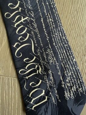 “We the People” Tie in Black by Museum Artifacts 100%Silk